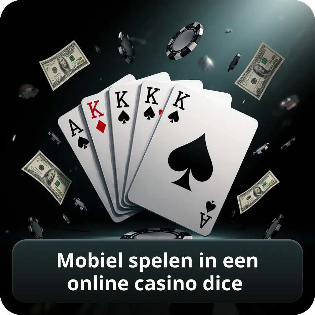 Mobiel spelen in een online casino dice
